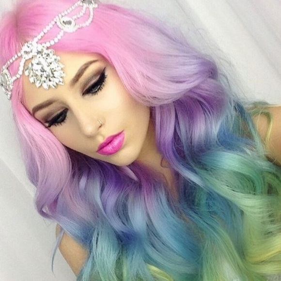 Accessories | 26 Unicorn Pink Pastel Bodywave Lacefront Wig | Poshmark